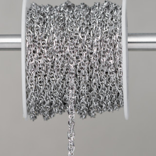 Catena Di Acciaio Intrecciata 3,0mm Filo 0,5mm 10 Metri