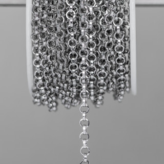 Rolo' Flat Wire Steel Chain 3,0mm 15 μέτρα