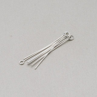 Clavos De Latón Con Base De Anillo 0.7x70mm 80g 300pcs Rodio