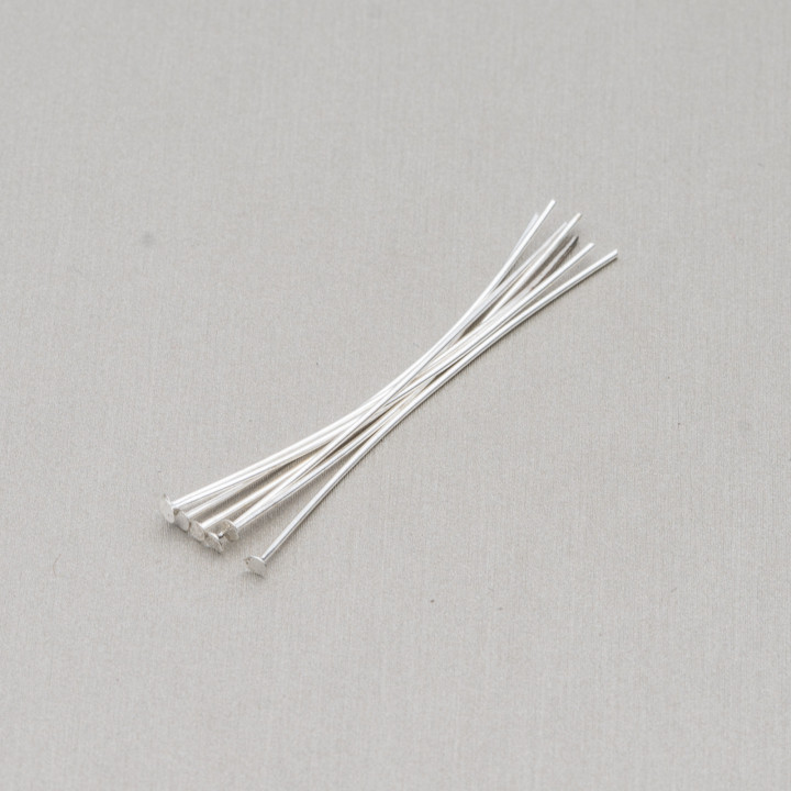 Nails Brass Pins Flat Head 1.1x70mm 100gr Silver