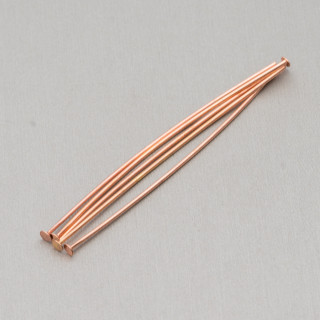 Brass Pins Flat Head Nails 1.1x70mm 100g Rose Gold