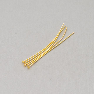 Nails Brass Pins Flat Head 50mm Wire 0.7mm 1 kg Golden