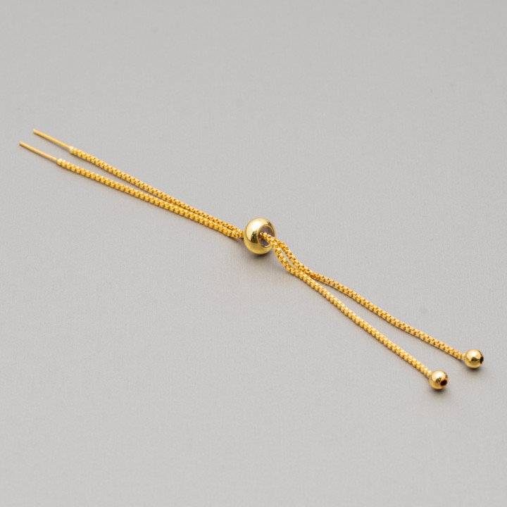 Chiusura Di Ottone SaliScendi 120mm 15pz Dorato 24k