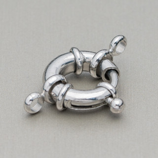 Nickelfree Round Brass Clasp 09mm 60pcs