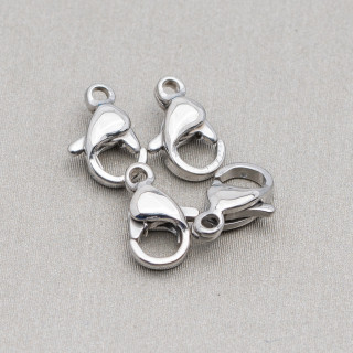 Fermeture mousqueton en acier 316 avec anneau de 10 mm 100pcs