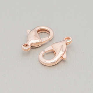 Karabinerverschluss Messing Nickelfrei 28mm 35St Roségold