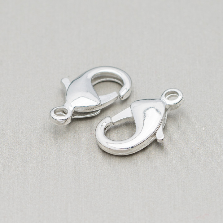 Fermoir Mousqueton Laiton Sans Nickel 28mm 35pcs Rhodié