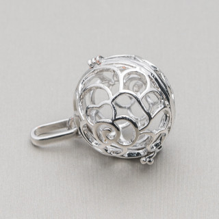 Κρεμαστό Κλουβί ορείχαλκο μενταγιόν 8τμχ