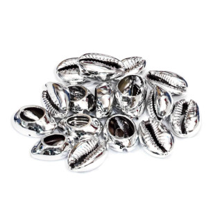 Rhodium Plated Shell Component 12-16x20-25mm 26pcs