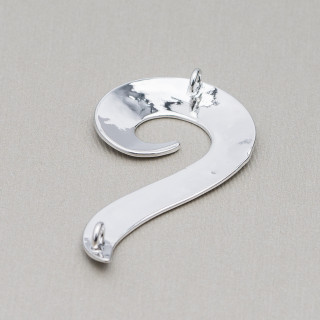 Connecteur Bronze Composant Avec 2 Anneaux 22x38mm 20pcs Poli Plaqué Rhodium