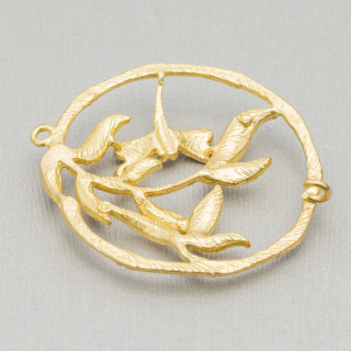 Nature Fantasy Rough Bronce Conector Componente 34mm 14pcs