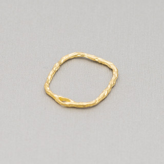 Verbindungselement Bronze Gebürstet Golden Rechteck 17x20mm 35St