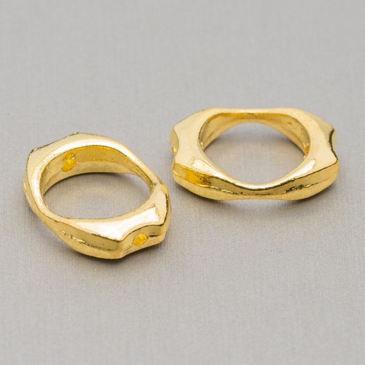 Brass Connector Component 15x20 40pcs Gold