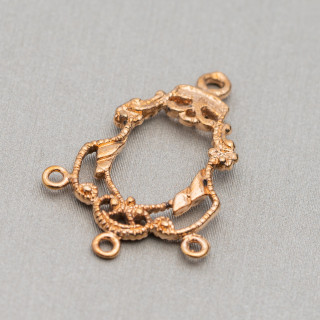 Componente Connettore Di Ottone 18x26mm 60pz Bronzo