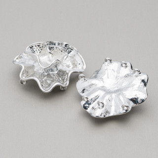 Connecteur Composant Laiton 35mm 6pcs Rhodium