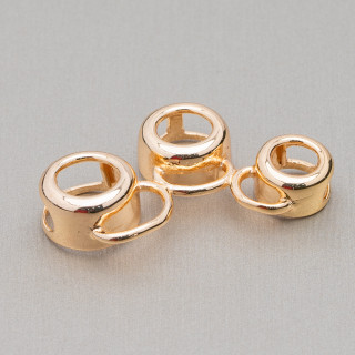 3 Bezel Brass Connector Component 10pcs Gold