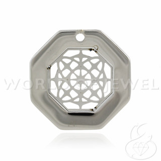 Composant Acier Hex 23mm 28pcs Rhodium