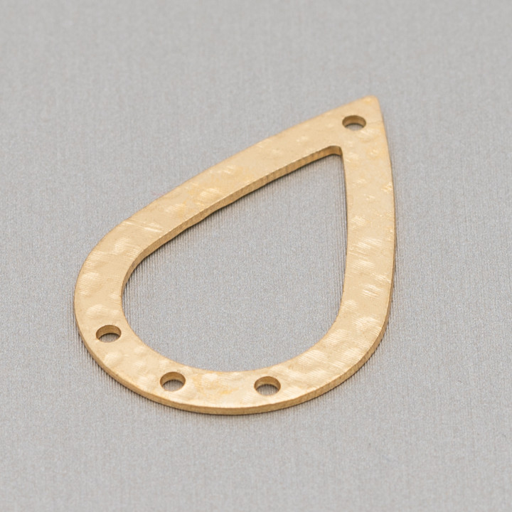 Componente Bronce Forjado Gota Plana Con 4 Agujeros 20x30mm 30uds
