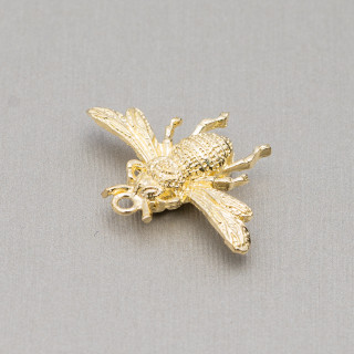 Api Bronce Cepillado Componente 29x20mm 20uds Dorado