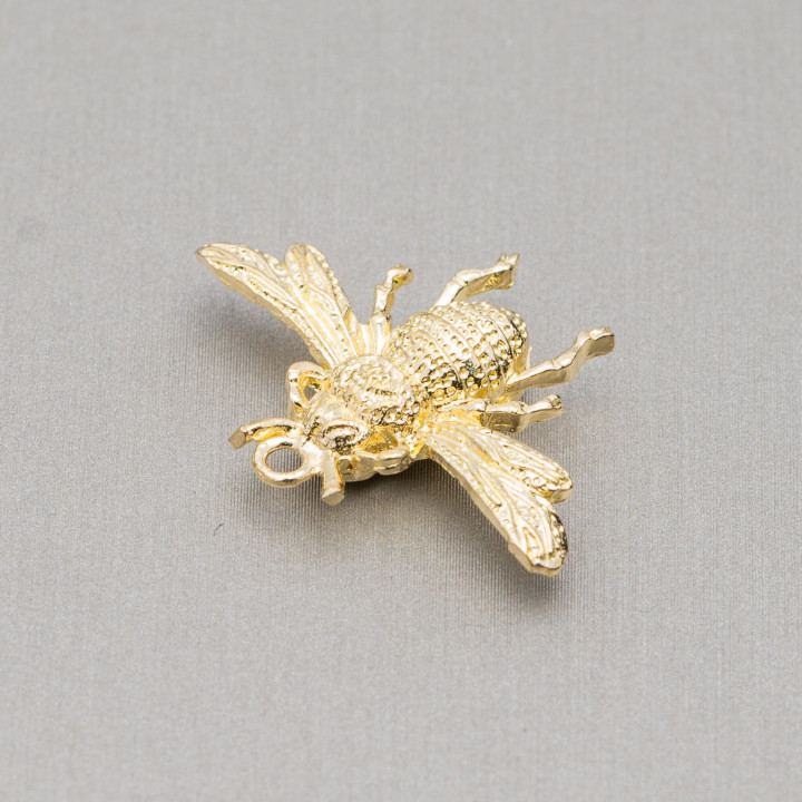 Api Bronce Cepillado Componente 29x20mm 20uds Dorado