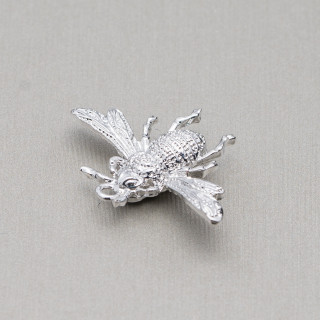 Api Bronze Brossé Composant 29x20mm 20pcs Rhodium