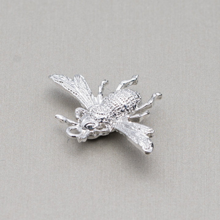 Api Bronze Brossé Composant 29x20mm 20pcs Rhodium