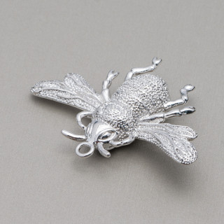 Composant Bronze Brossé Api 40x55mm 6pcs Rhodium