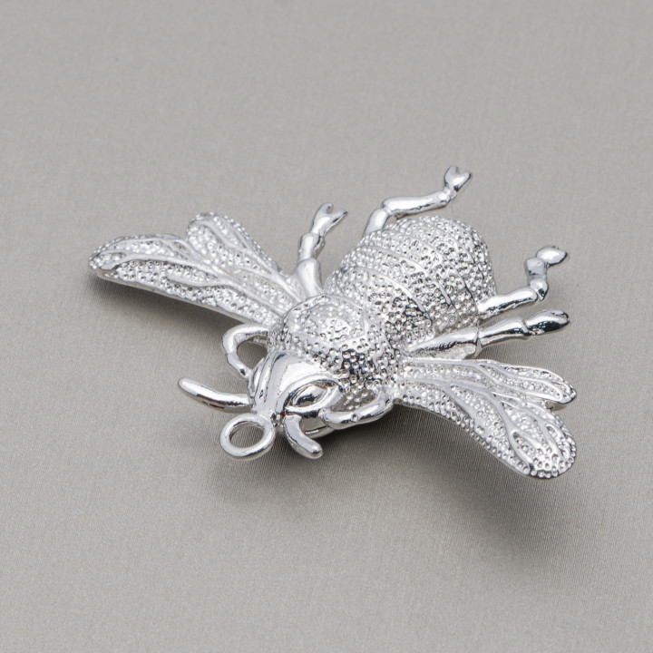 Composant Bronze Brossé Api 40x55mm 6pcs Rhodium