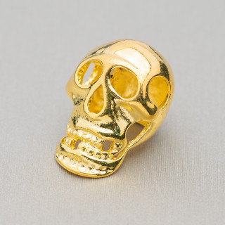 Componente Latón Calavera 15x23mm 20uds Dorado