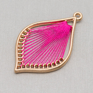 Intramezzo Braided Component 25x40 10 Pairs Golden Fuchsia