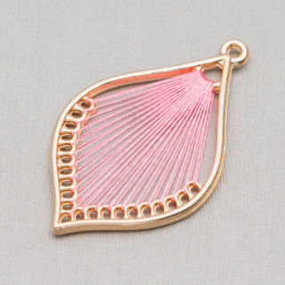 Componente Trenzado Intramezzo 25x40 10 Pares Rosa Dorado