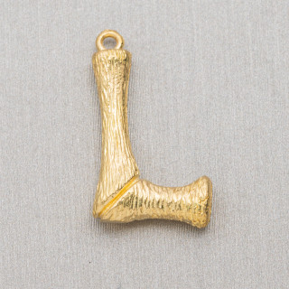 Component Anhänger Bronze Alphabet Buchstaben 15 Stück 15-24mm L
