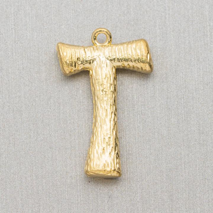 Componente Pendente Di Bronzo Lettere Alfabeto 15pz 15-24mm T