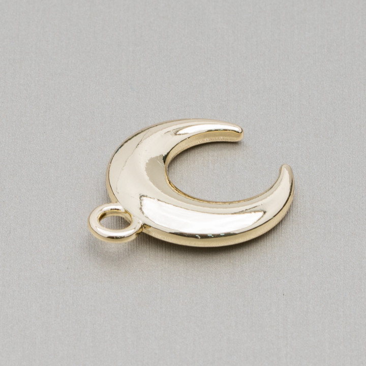Componente Colgante Crescent Zamak Con Un Anillo 20x23mm 25uds