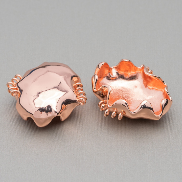 Componentes Conector multicable de bronce liso 4 piezas Oro rosa