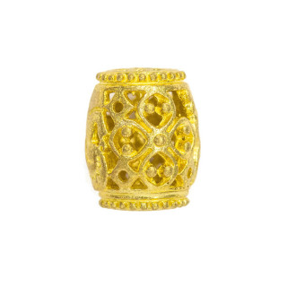 Espaciador de barril de componentes de bronce crudo 12x15mm 16pcs