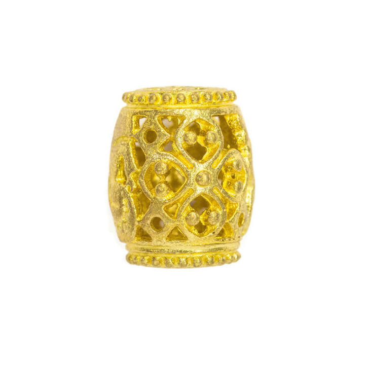 Raw Bronze Components Barrel Spacer 12x15mm 16St