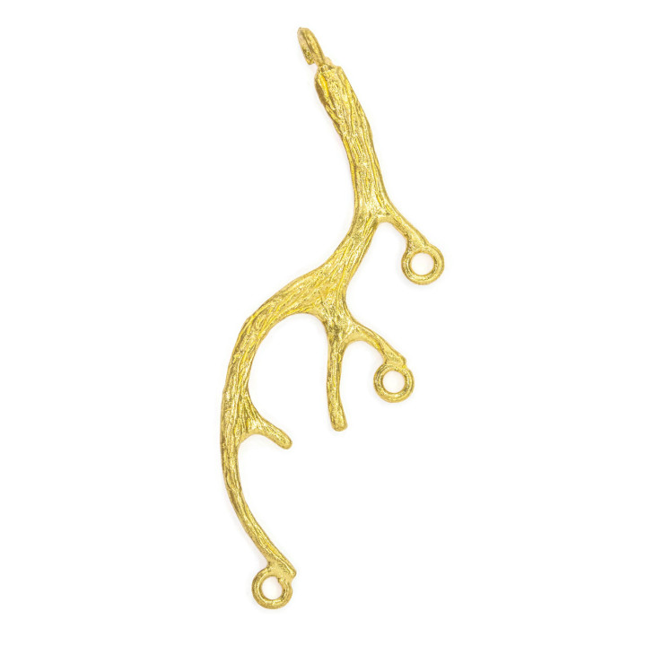 Componentes Fantasy Raw Bronze 13x37mm 16pcs