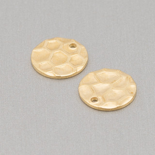 Componenti Di Bronzo Tondo A Tartaruga Con Un Anello 80pz