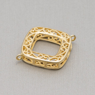 Connettore Componente Di Bronzo Fantasia 21x26mm 20pz