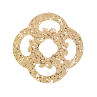 Connecteur de composant de plaque en bronze forgé 25pcs trèfle à quatre feuilles 45mm