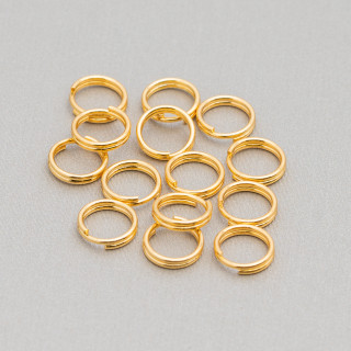 Countermail Anellini Brise' Steel 0.7x6mm 50g Gold Plated 500pcs