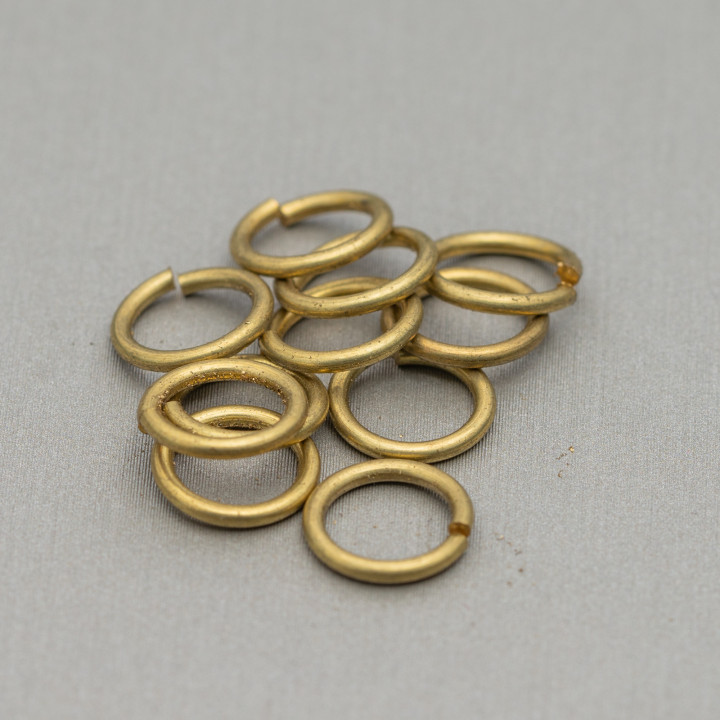 Contromaglia Anellini Di Ottone Aperti Spessore 1mm Sezione 9mm 100gr Grezzo