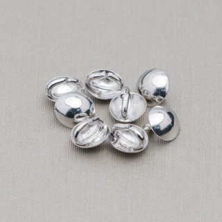 Couvercle d'anneau de crochet de tasse en laiton 160pcs Rhodium