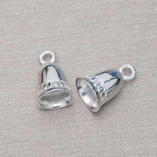 Coupelles Argent 925 Cloche 07x12mm 10pcs Argent