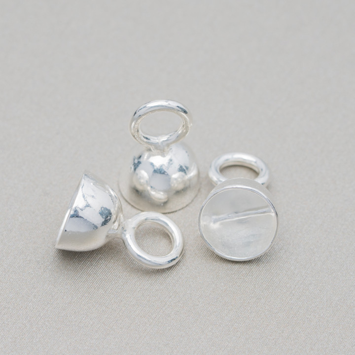 Copas De Plata 925 Con Barra 8x10,5mm Plata 10pcs