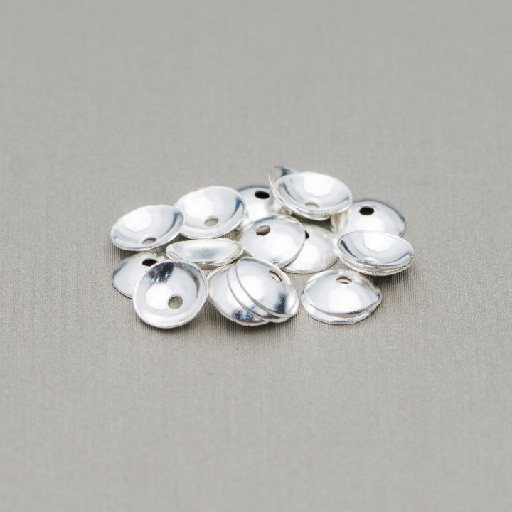 Brass Cups 7mm 100gr Silver Plated