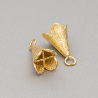 Copas Cono Latón Con Anillo 16x26mm 20pzs Dorado