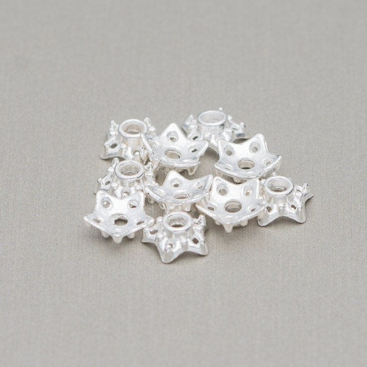 Coupelles Etoile Laiton 6mm 160Gr Argent