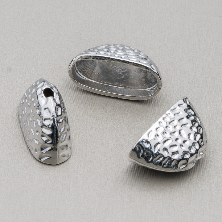 Copas De Latón Forjado 11x24mm 26pzs Rodio